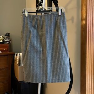 Brooks Brothers, beautiful wool grey skirt with white pinstripe. Lined.